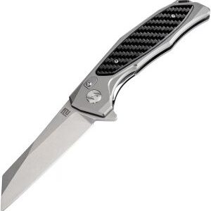 Artisan Megahawk Linerlock Gray CF D2 (3.75″)