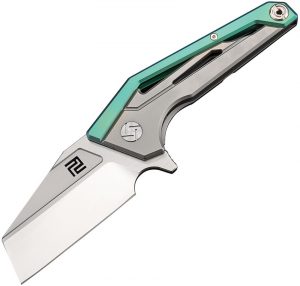 Artisan Ravine Knife Green/Gray M390 (3″)