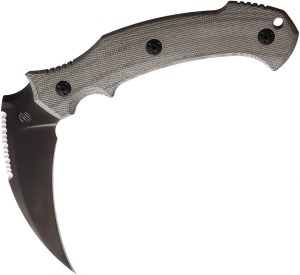 Bastinelli Creations Grumpy Fixed Blade Green Micarta (5″)