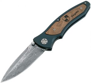 Boker Tirpitz Damascus Linerlock Knife