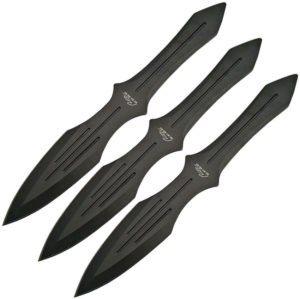 Rite Edge Three Piece Throwing Set Black (3.38″)