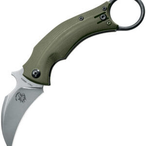 Fox BlackBird Karambit Knife OD Green (2.5″)