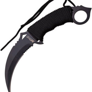 MTech Karambit Fixed Blade Knife Black (4″)