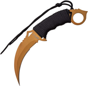 MTech Fixed Blade Knife Gold (4″)