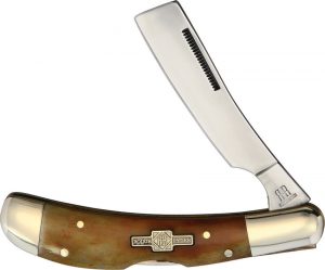 Rough Rider Lockback Razor Smooth Amber (2.5″)