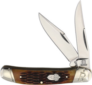 Rough Rider Copperhead Amber Jigged Bone