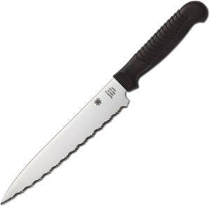 Spyderco Utility Knife Black Serrated (6.38″)