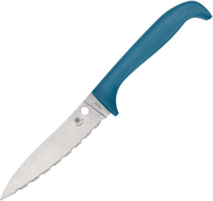 Spyderco Counter Puppy Blue Serrated (3.5″)